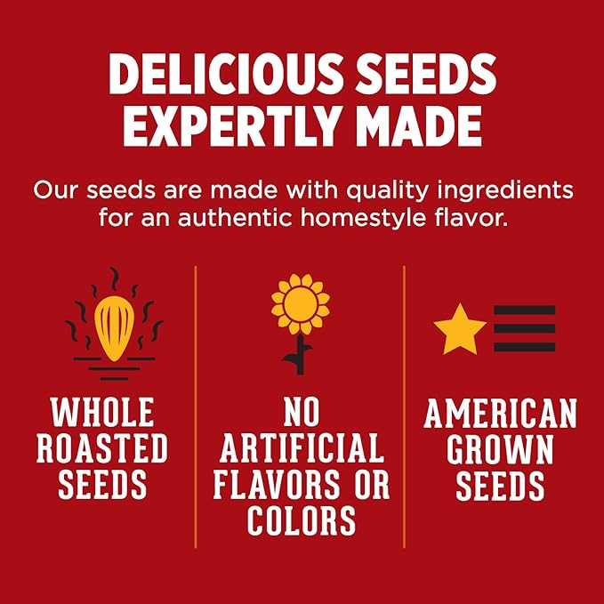 DAVID SEEDS Sour Cream & Onion Jumbo Sunflower Seeds, Keto Friendly, 5.25-oz. Resealable Bag (Pack