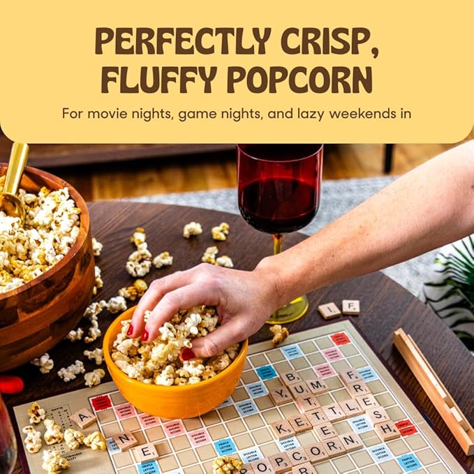 Popsmith - 28oz Pouch Yellow Popcorn Kernels for Popping - Grown in USA, Non-GMO, Vegan, and
