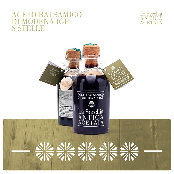 La Secchia - Balsamic Vinegar of Modena PGI "Cinque Stelle", Aged in 20 Barrels of Different Woods