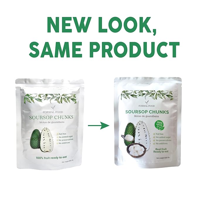 Soursop (Guanabana) Fruit 100% Natural And Real - No Added Sugar, No Preservatives - 8,82 Oz