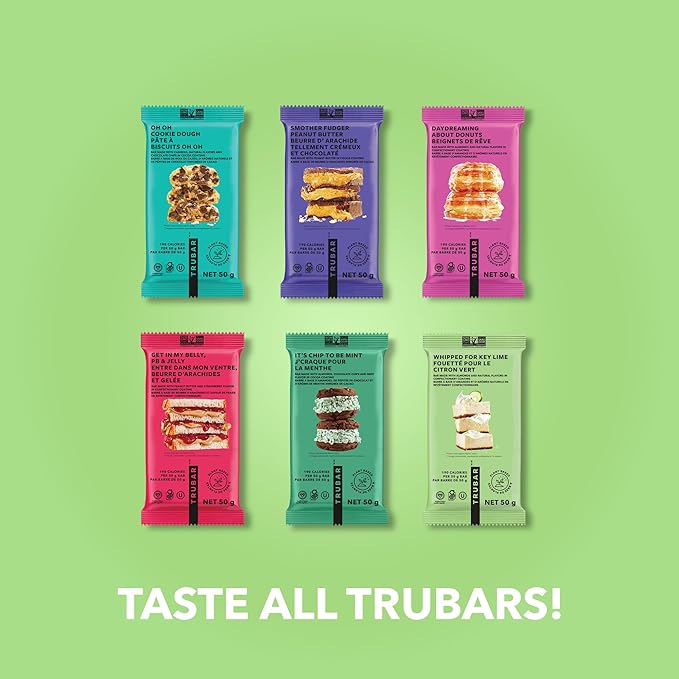 TRUBAR Vegan Protein Bar, Whipped for Key Lime, Gluten Free, Plant Based, High Fiber, Dairy Free