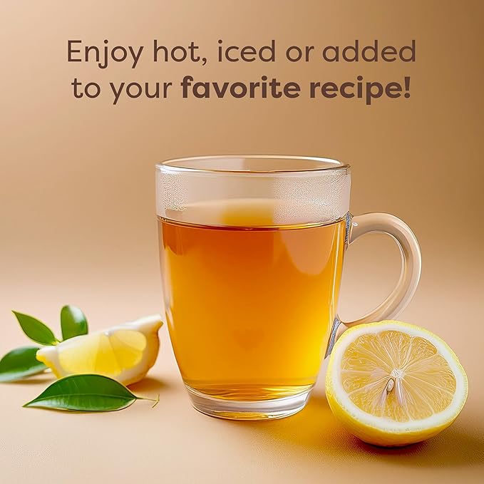 Waka Instant Green Tea Mix, Lemon Flavored - 100% Tea Leaves, No Additives, Unsweetened
