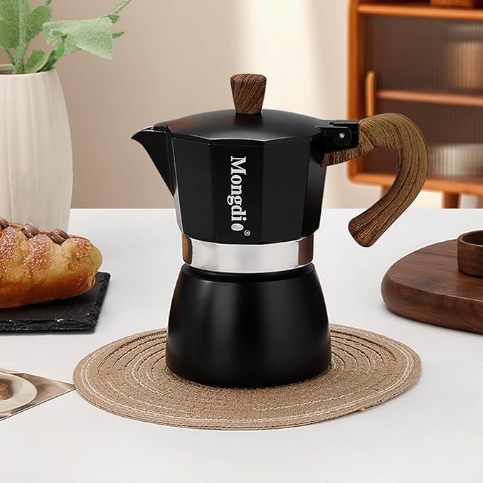Mongdio Stovetop Espresso Maker Moka Pot, Cuban Coffee Maker Stove top coffee maker Moka Italian