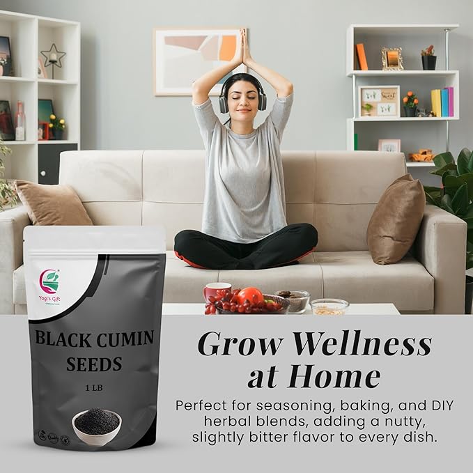 Black Cumin Seeds 1 LB, Nigella Sativa, 100% Pure & Natural, Premium Quality Kalonji Seeds, Perfect