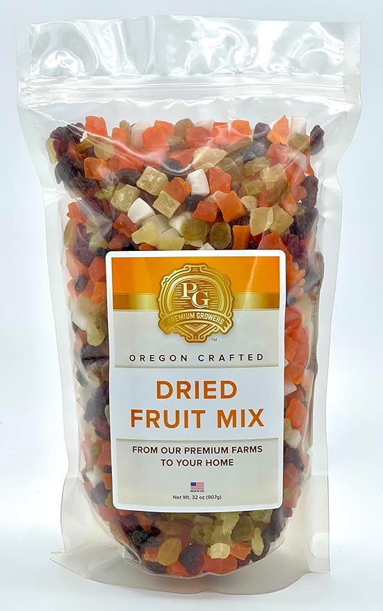Oregon Premium Growers Healthy Choice Dried Fruit Snacks, 32oz – Natural Trail Mix with