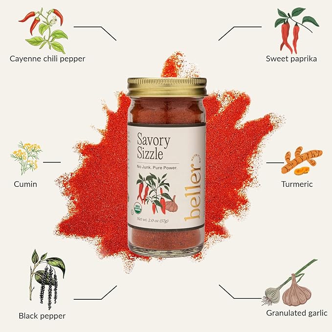 Beller Nutrition Organic Spice Blend Collection | 10-Pack | Morning Boost, Super Sumac, Tex Mex