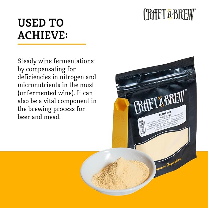 Craft A Brew - Fermaid O - Wine Yeast Nutrient - More Natural Nitrogen Source - At Home Winemaking