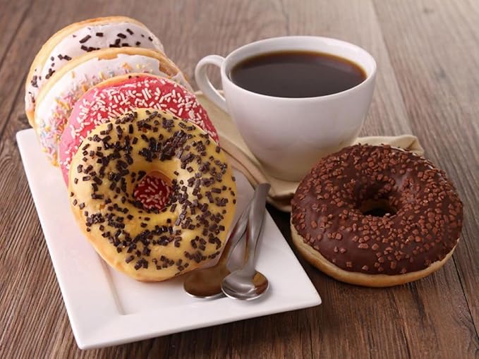 Donut Café - Gourmet Coffee Medium Roast Flavored Variety Pack – Pecan Pie, Coconut Crumble, Salted