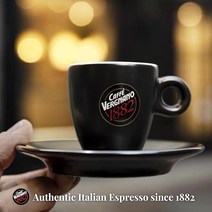 Caffe Vergnano 1882 Antica Bottega Whole Bean Arabica Medium Roast Espresso - Italian Coffee Beans