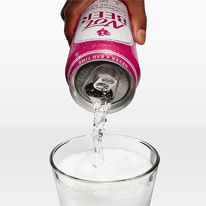 Not Beer American Sparkling Water, Black Cherry, 99.9% Pure, Mineral & Electrolyte Blend