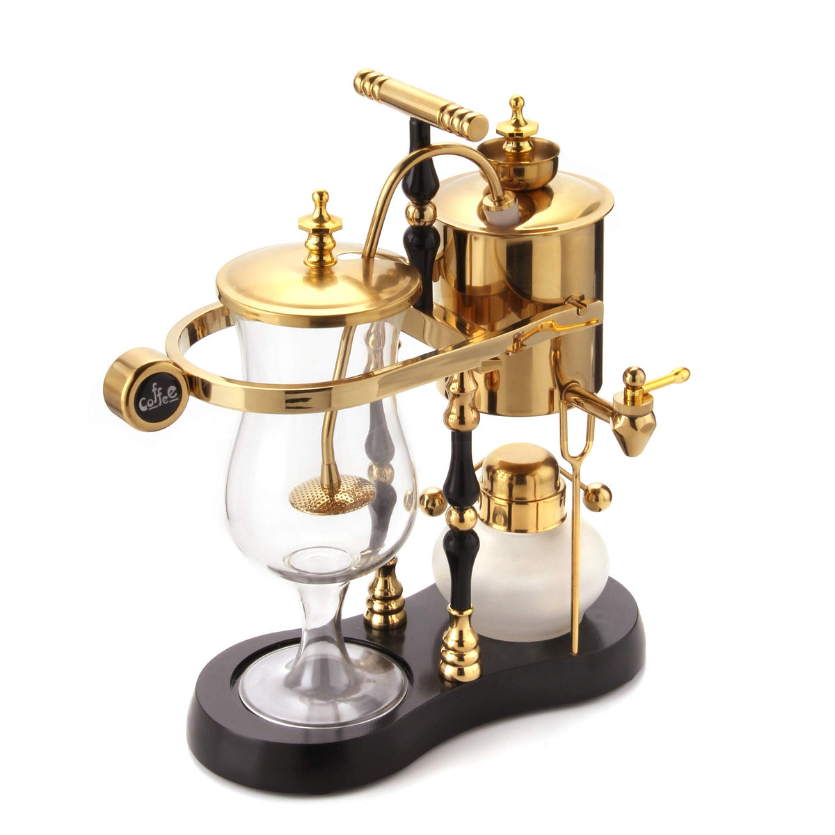 Diguo Belgian/Belgium Family Balance Siphon/Syphon Coffee Maker, Elegant Double Ridged Fulcrum with