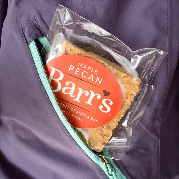 Mrs. Barr’s Natural Foods Granola Bars | Maple Pecan | Certified Organic Gluten Free Oats | Soft