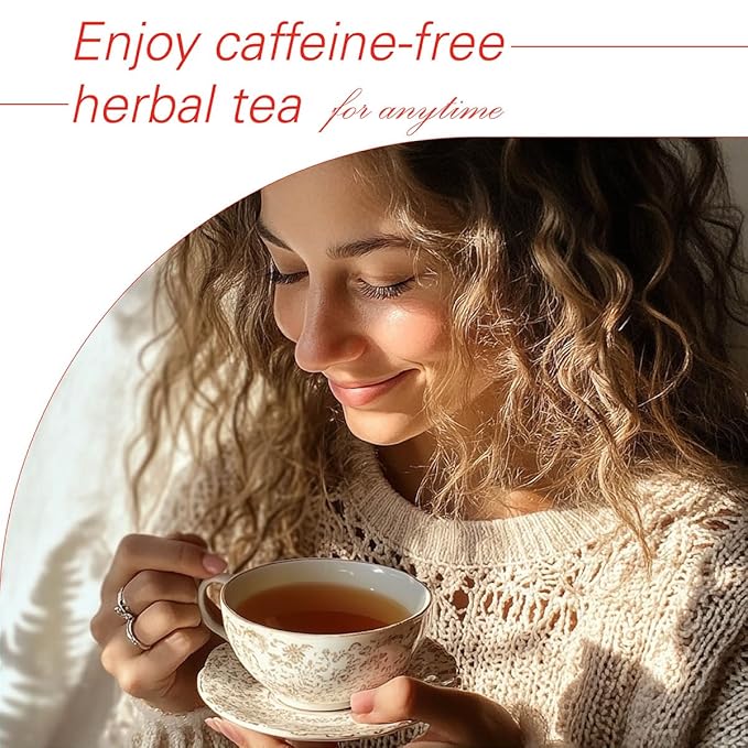WT WEETEE Rooibos Chai Tea Bags, South African Red Tea with Cinnamon, Cloves, Cardamom, Natural