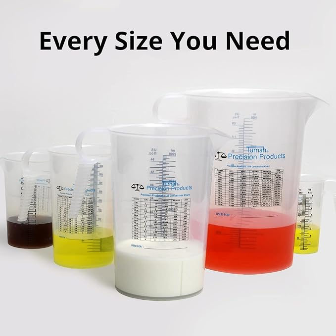 32oz (1 Quart) Measure Pitcher with Convenient Conversion Chart ??Extra Strong Food Grade ??Great