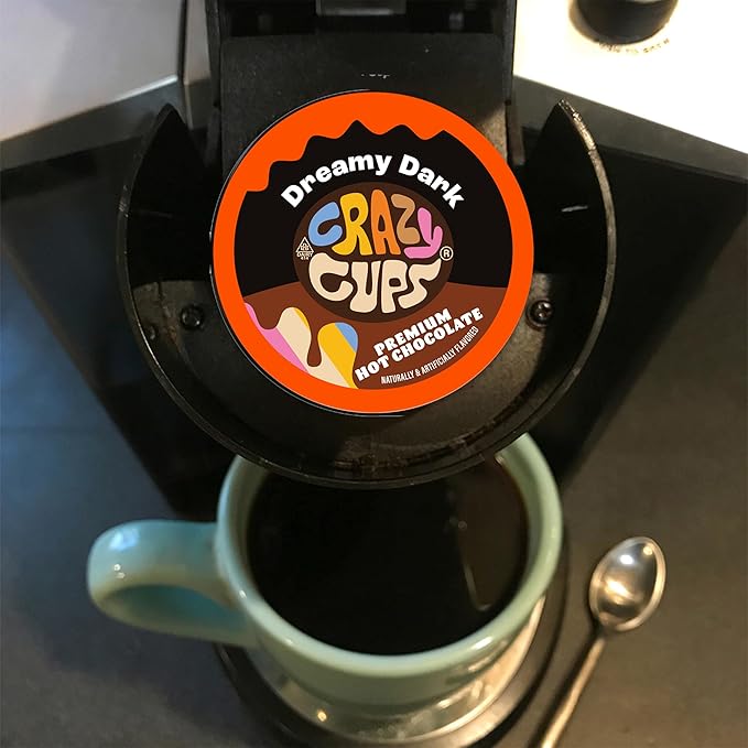 Crazy Cups Seasonal Premium Hot Chocolate Single Serve Cups for Keurig K Cup Brewers Variety Pack