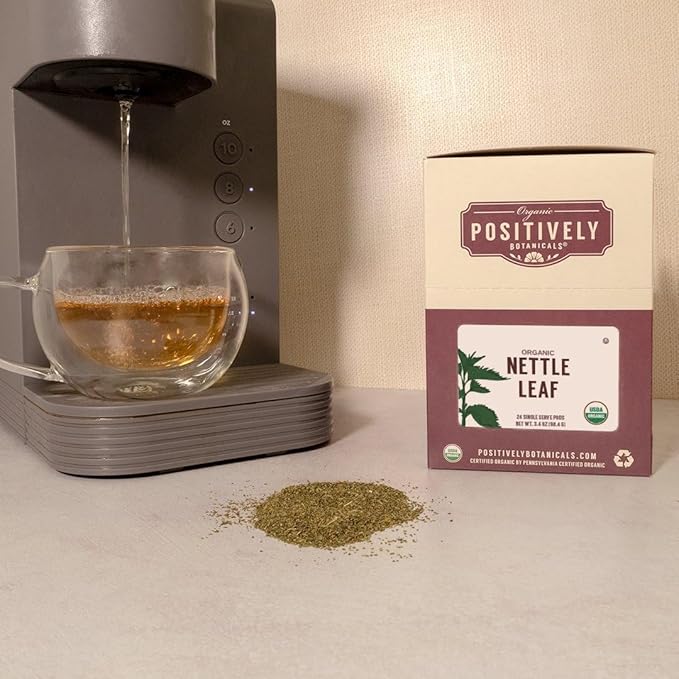 Organic Positively Botanicals Company, Nettle Leaf, K-Cup Compatible, 24 Pods