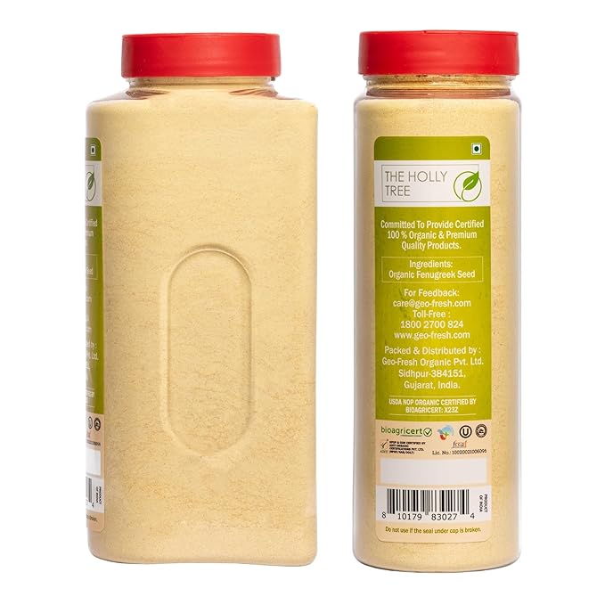 Fenugreek Powder Organic 19.05 oz - Ground Fenugreek for Cooking, Smoothies & Hair - USDA Organic