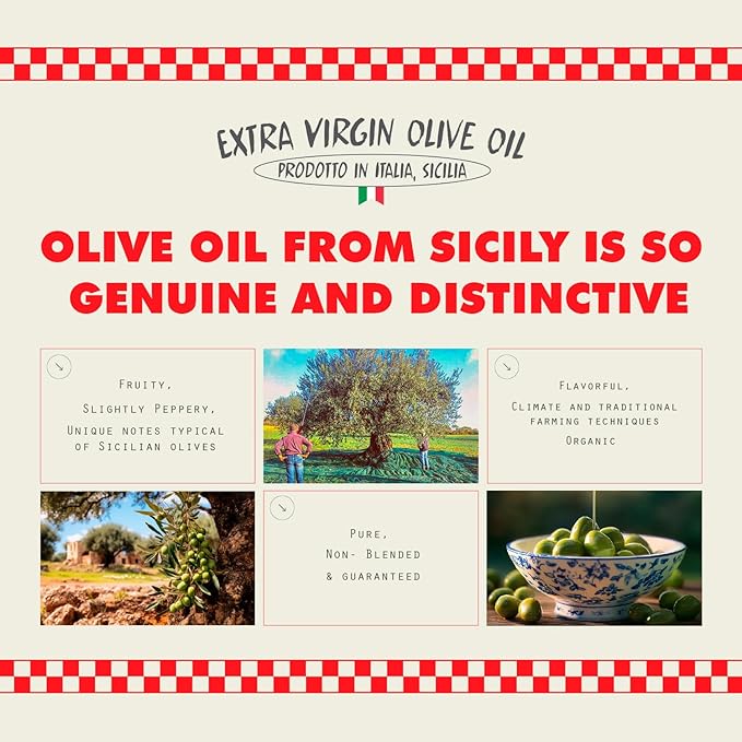 CIAO Sicilian Extra Virgin Olive Oil ??First Cold-Pressed, High Polyphenol, Organic, Authentic