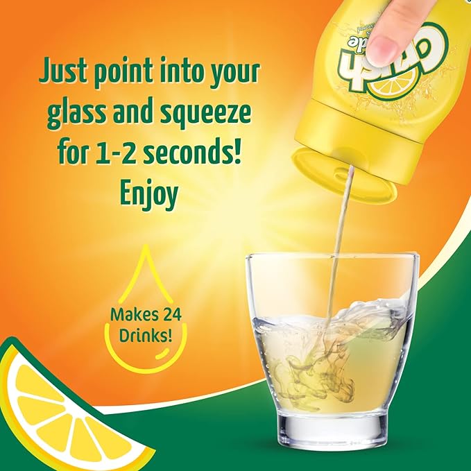 CRUSH Crush, Lemonade, Liquid Water Enhancer - New, Better Taste (4 Bottles, Makes 96 Flavored