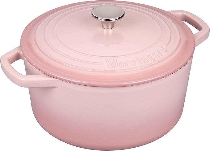 Enameled Cast Iron Dutch Oven Pot with Lid, for Bread Baking, Round Bread Oven- include Sourdough