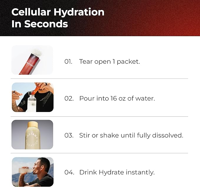 Instant Hydration Electrolytes Powder Packets - Mango Pineapple Drink Mix - Zero Sugar - Keto