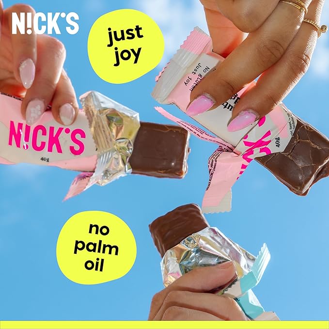Nick's Protein Bars Chocolate Variety Pack High Protein, Low Calories, Low Carb Keto Friendly
