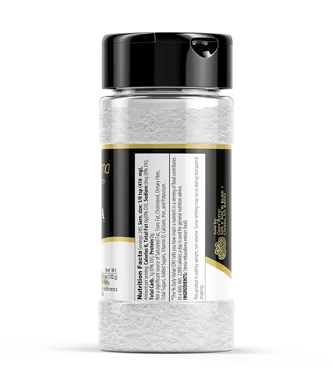 GranAroma Stevia, Sweetener, Versatile Powder, Beverages & Goods (3.6 Ounce)