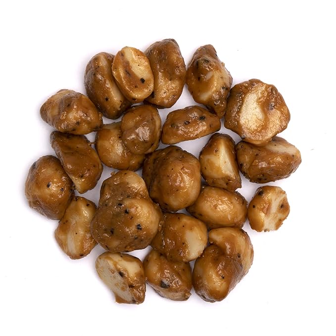 Hamakua Macadamia Nuts - Sweet Glazed Kona Coffee - Hawaiian Grown Flavored Dry Roasted Half and