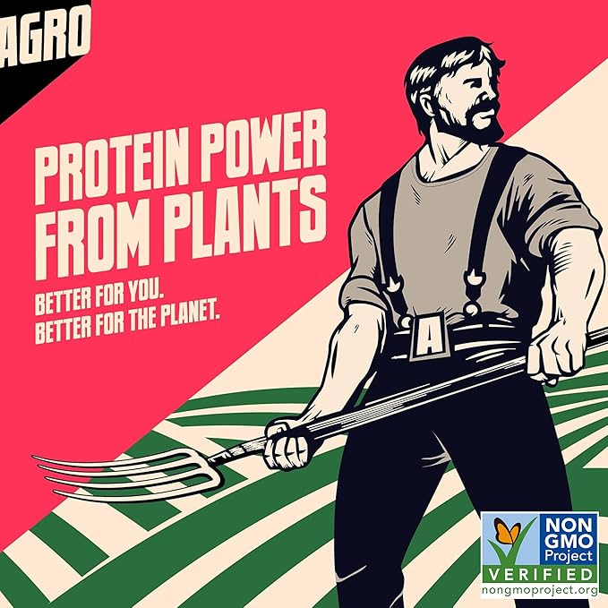 AGRO POWER Vegan Jerky Sticks ??Texas BBQ Flavor ??7-Stick Bag of Plant-Based Jerky with 10g