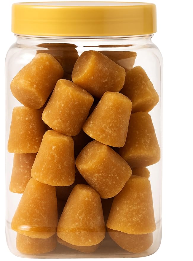 Rani Kolhapuri Jaggery Cubes (Unrefined Cane Sugar) 17.5oz (1.1lbs) 500g PET Jar ~ All Natural, No