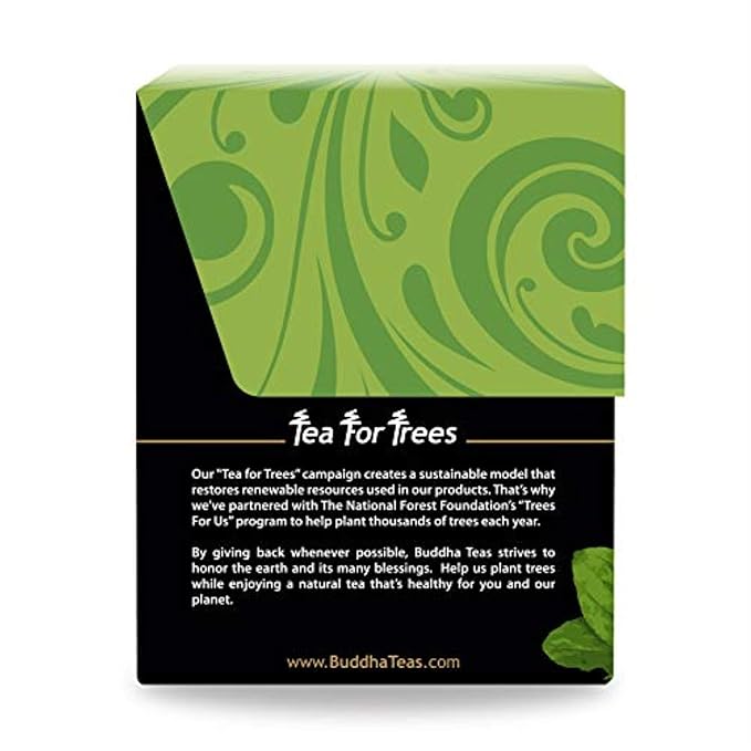 Buddha Teas - Plantain Leaf Tea - Herbal Tea - Promotes Digestive & Respiratory Health - Clean