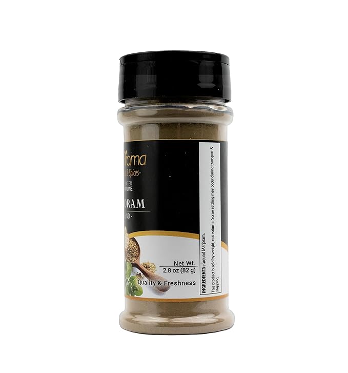 GranAroma Ground Marjoram, French & Italian Cuisine, Savory Seasoning (2.8 Ounce)