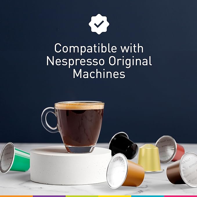 Bestpresso Coffee for Nespresso Original Machine 120 Aluminum pods Certified Genuine Espresso