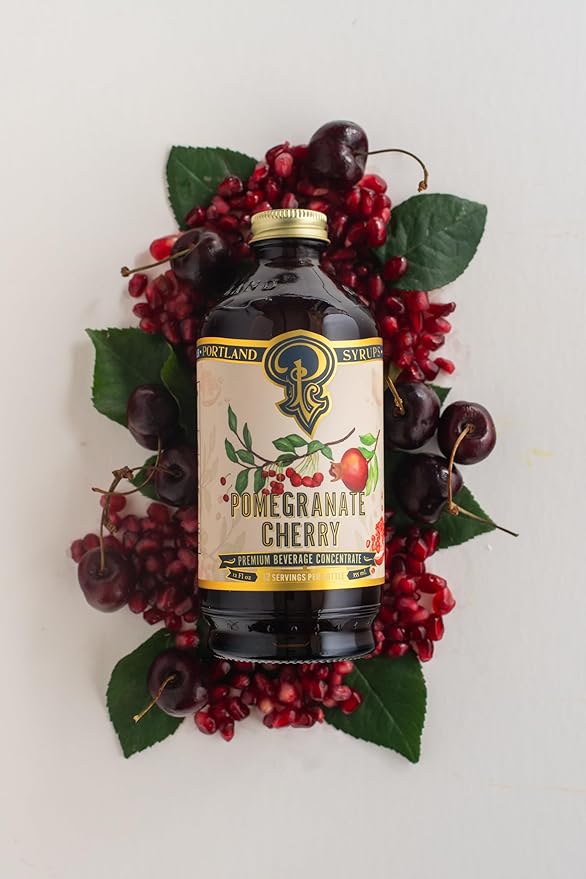 Portland Syrups Pomegranate Cherry Syrup – Craft Delicious Cocktails, Coffees, Mocktails, Sodas