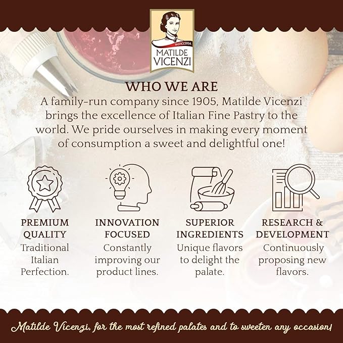 Italian Fine Pastry Cookies Assortment From Verona | 6 Different Filling - Hazelnut Chocolate Milk