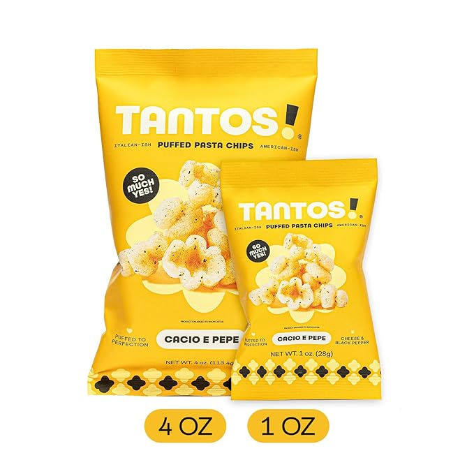 Tantos! Puffed Pasta Chips ??Healthy Pasta Snack by Top Chef Joe Sasto ??Plant-Based, Low Calorie