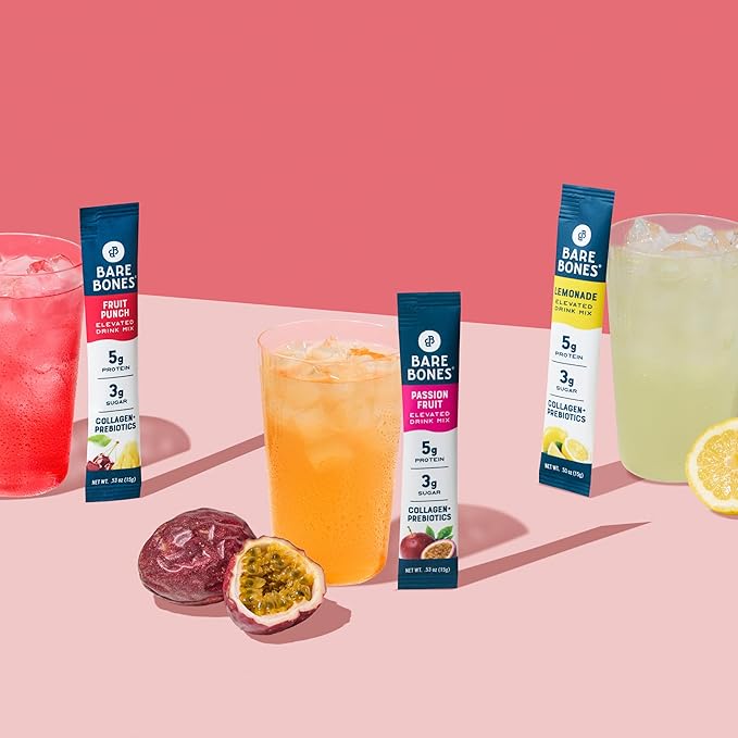 Bare Bones Lemonade Elevated Drink Mix | Light & Flavorful | Gluten-Free & Naturally Sweetened |