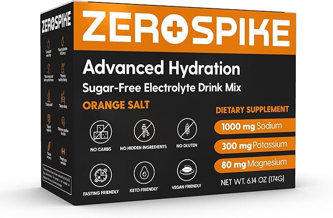 No Sugar Electrolytes Powder Packets | Keto & Fasting Salts Drink Mix | Supplements: The Key