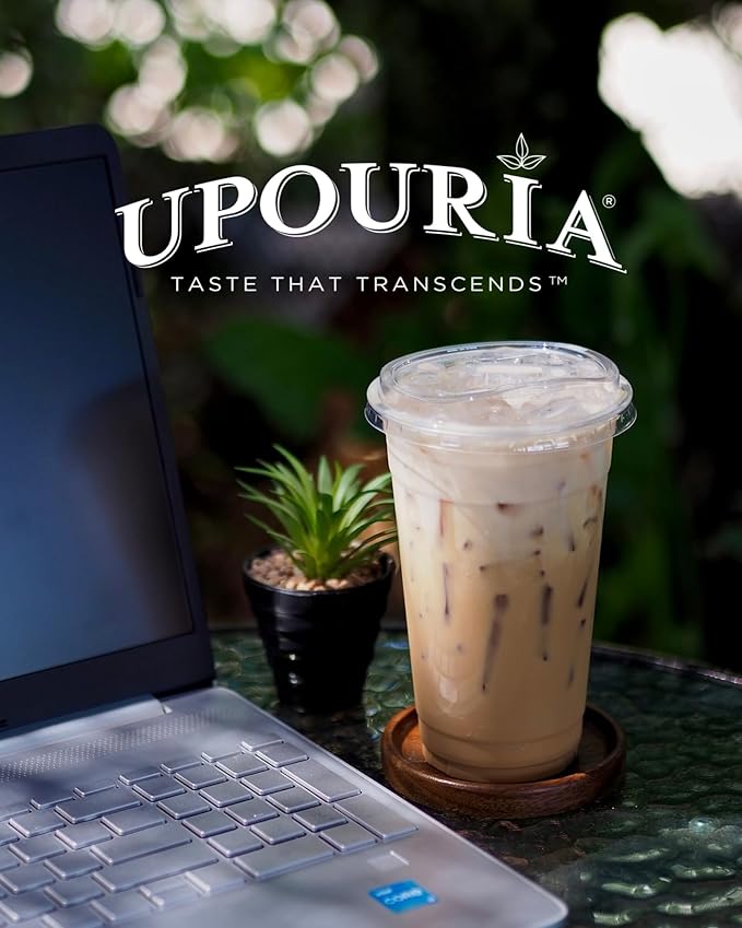 Upouria Sugar Free Hazelnut Coffee Syrup Flavoring, 100% Vegan, Gluten-Free, Kosher, 750 mL Bottle