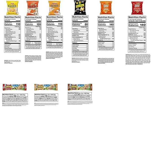 Frito Lay Snack Time Favorites with Baked, Smartfood, Sunchips and Quaker Chewy Granola Bars