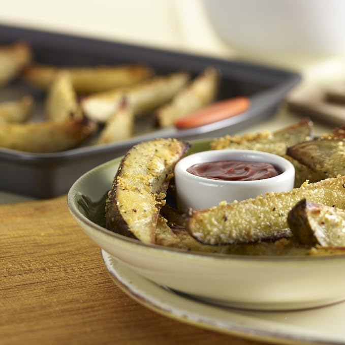 Rachael Ray Nonstick Bakeware Set with Grips, Nonstick Cookie Sheets / Baking Sheets - 3 Piece