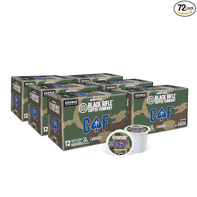 Black Rifle Coffee Company Medium Roast K Cups - Single Serve K Cups Coffee Pods - Kcup Pods