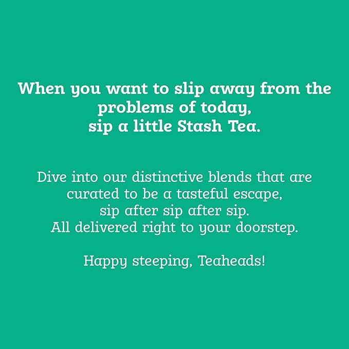 Stash Tea Soothing Herbal Tea 6 Flavor Variety Pack, 6 Boxes With 18-20 Tea Bags Each