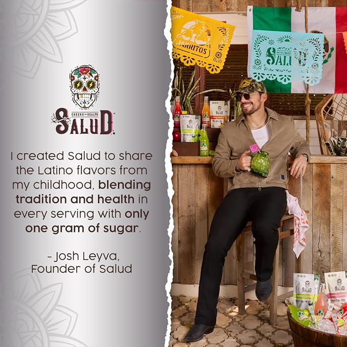Salud x Jarritos 2-in-1 Energy Drink Powder + Focus, Lime, Organic Caffeine, B6 + B12, Theanine