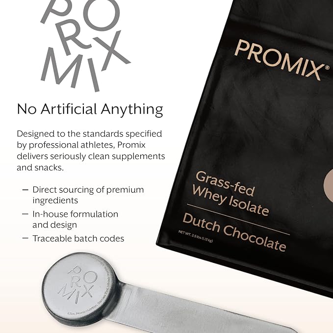 ProMix Nutrition Whey Protein Isolate Powder, Chocolate - Grass-Fed - 짯Post Workout Fitness &