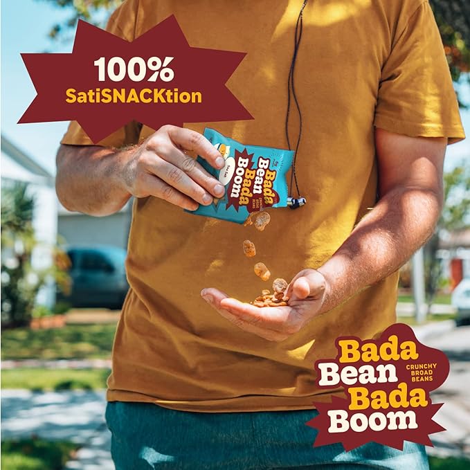 Enlightened Bada Bean Bada Boom - Plant-Based Protein, Gluten Free, Vegan, Crunchy Roasted Broad