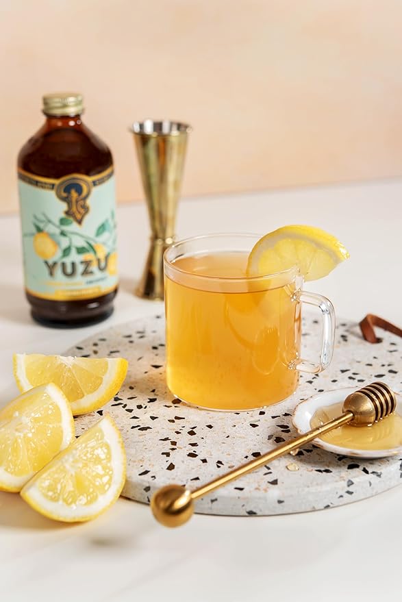 Portland Syrups Yuzu Syrup - Yuzu Beverage Concentrate for Cocktails, Mocktails, Tea, Soda, Coffee
