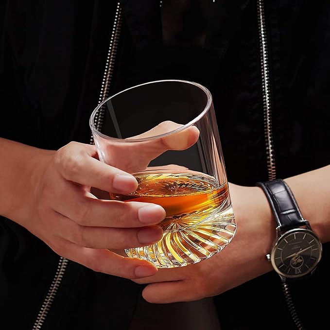 Whiskey Glasses Old Fashioned Glasses Set of 6 12oz Rocks Glasses Gift for Men Women Drinking