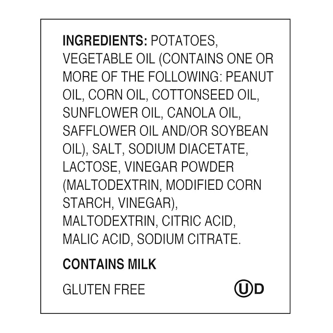 Zapp???New Orleans Kettle-Style Potato Chips Salt and Vinegar Flavor (2 oz Bags, 25 Count), Crunchy