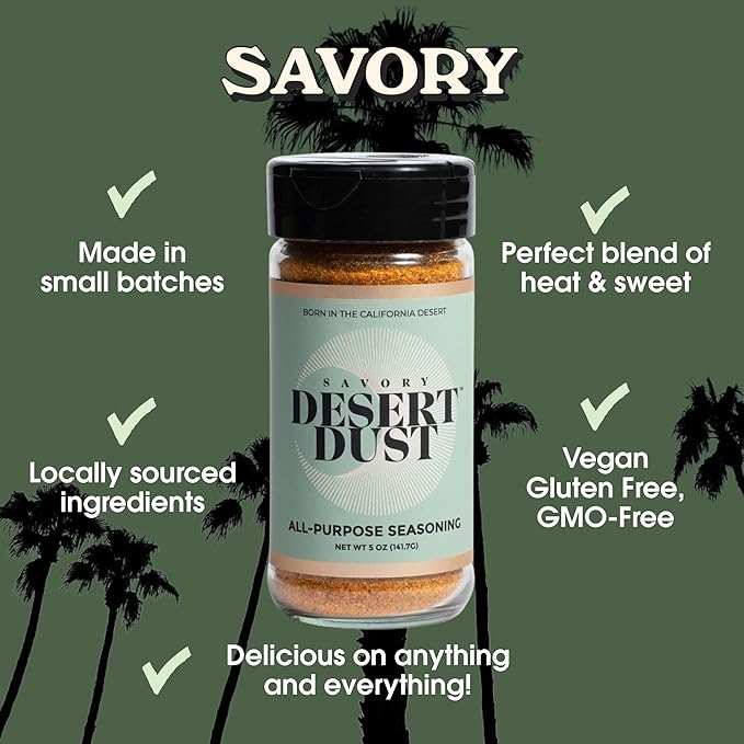 Desert Dust Savory Seasoning ??Organic Date Sugar Blend with Cumin, Paprika & Chili | Perfect